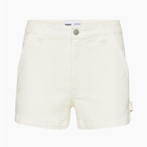 Aritzia TNA White Carpenter Shorts